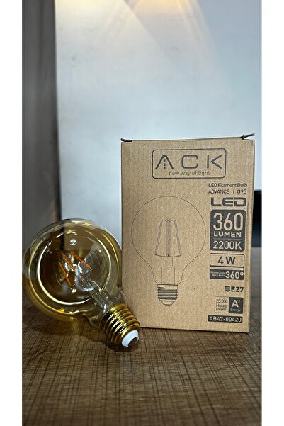 ACK Led Ampul Rustik 4w E27 360lm 2200k