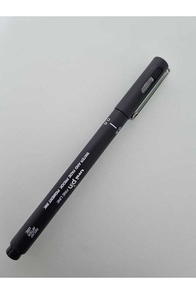 UNİ-BALL Uni-Ball Drawing Pen Acrylic Tip Fine Line Pin 0.06mm Black (1Pcs)