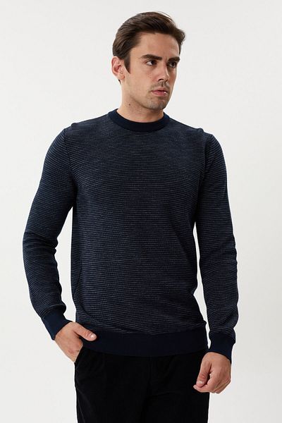Twister Jeans Мъжки пуловер с кръгло деколте ET 3635