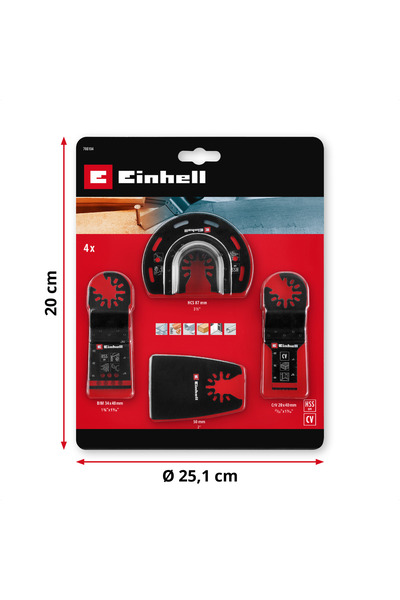 Einhell Orijinal 4 Parça Çok Amaçlı Alet Seti - 49708104