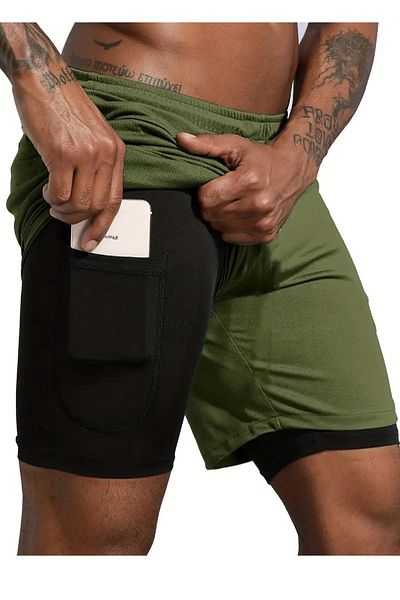makiteks Μαύρο κολάν Look Multi-Pocket αθλητικό σορτς