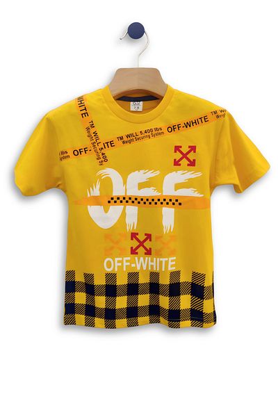 TRİLİYA Triliya Boy's Double Set - Off-White Printed T-Shirt and Sweatpants Age 3-11