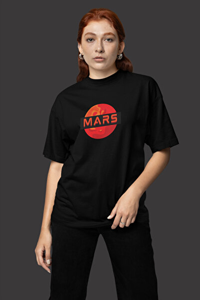 cc collection Γυναικείο μπλουζάκι με στάμπα Mars σε μεγάλο μέγεθος