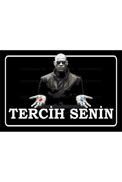 Hayat Poster matrix cinema film red pill blue pill replic props motivare curaj retro lemn poster pictură