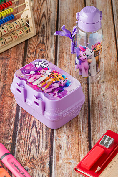 KaktüsKedi My Little Pony Beslenme Kutusu ve Matara Seti, Yemek Saklama Kabı ...