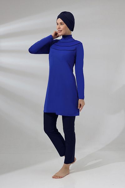 REMSA Lycra Plus Size Full Covered Hijab Swimsuit - 1286 Saks