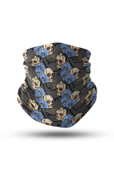 headwear Skulled Storm Unisex Neck Collar Bandana - Hwbf271