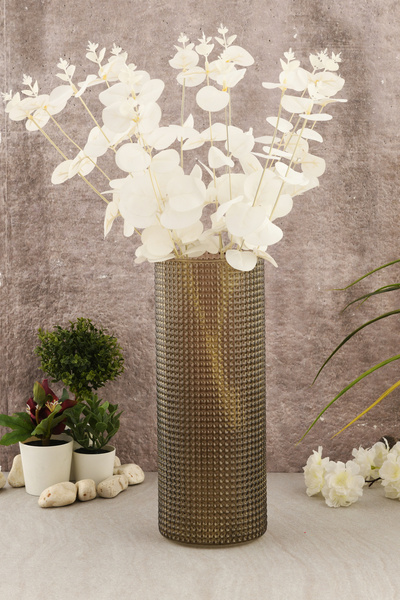 ANGDESİGN Angdesign Crystal Vase Smoked-30Cm