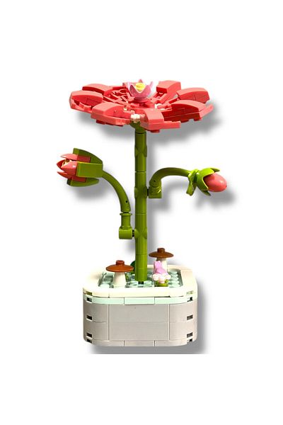 DOSTOYS 113 Piece Gesang Flower Building Kit - Realistic and Decorative Building Toy