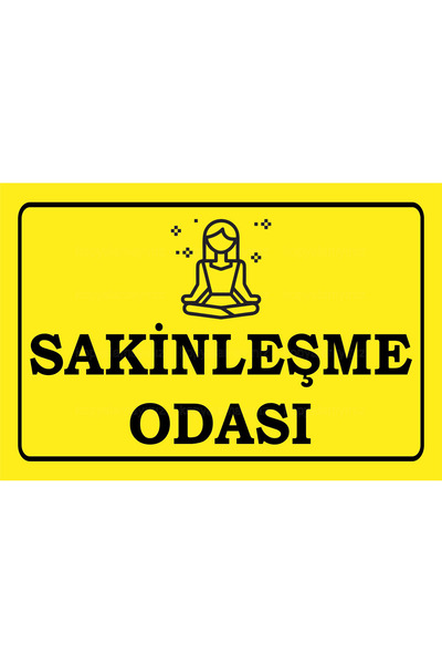 Hayat Poster sakinleşme odası uyarı levhası yoga meditasyon komik sözler duva...