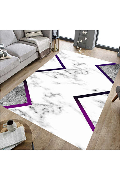 GNL HOME Mermer Desenli dijital baskı yıkanabilir salon mutfak koridor ofis h...