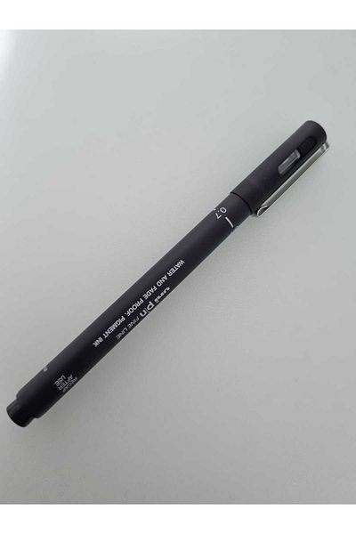 UNİ-BALL Uni-Ball Drawing Pen Acrylic Tip Fine Line Pin 0.7mm Black (3Pcs)