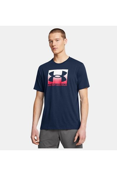 Under Armour Men's Cotton Regular Fit Round Neck Blue T-Shirt 1386793 -408
