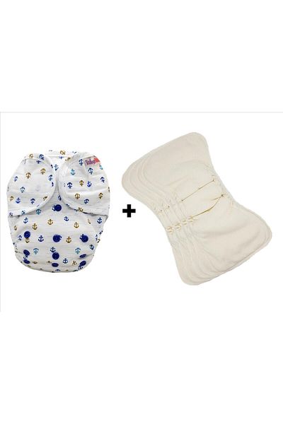 BabyNEO Washable Baby Diaper Velcro Tape One Size 4+1 Set - Gemici