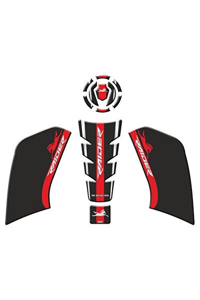GOGOPREMİUM TVS RAIDER 125 2023 - 2024 UYUMLU TANK PAD SET 006