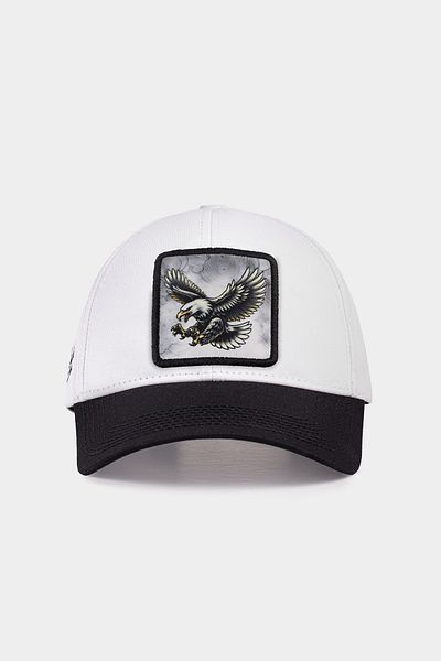 BlackBörk V1 Six Logo Μαύρο - Λευκό καπέλο του μπέιζμπολ