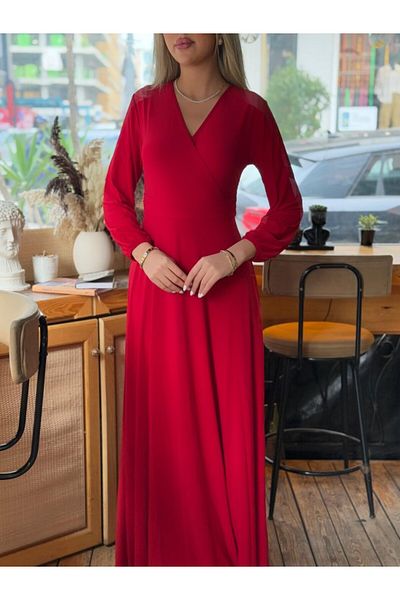 JANES Women's Double Breasted Neckline Maxi Length Deal Product Dress