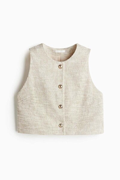 H&M Bouclé jersey waistcoat