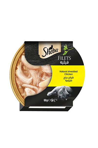 SHEBA Filets with Natural Shredded Chicken Canned Cat Food - 60 g
