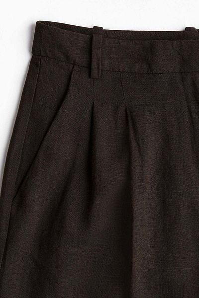 H&M Wide Linen-blend Trousers