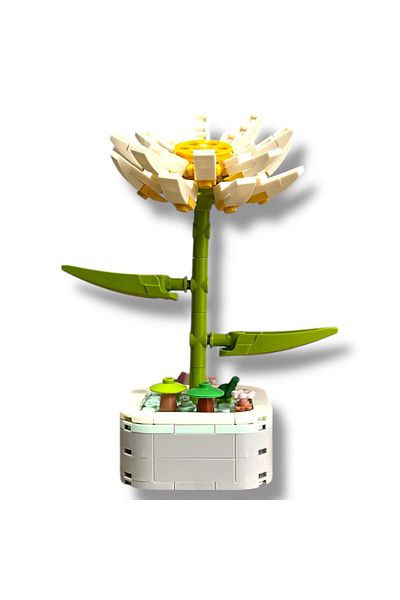 DOSTOYS 140 Pieces Daisy Flower Construction Set - Realistic and Decorative Construction Toy