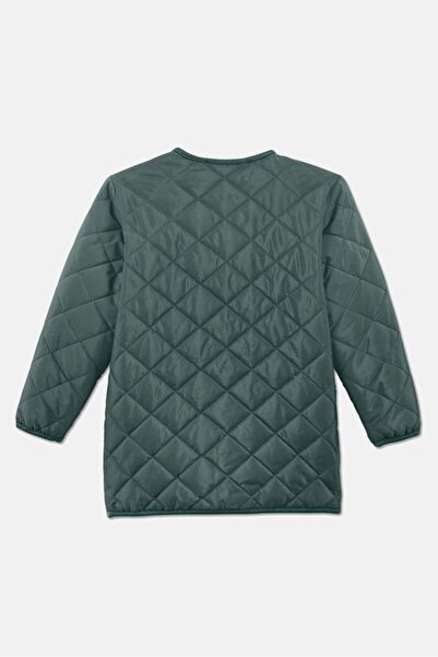Tchibo Toddlers Girl Quilted Long Sleeve Jacket, Olive