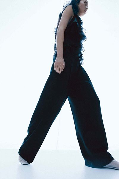 H&M Wide twill trousers