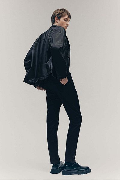 H&M بنطلون ضيق من القطن