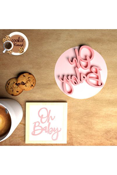 CookieKonsept قالب كوكيز مطبوع عليه عبارة Oh Baby Concept - ختم # 3