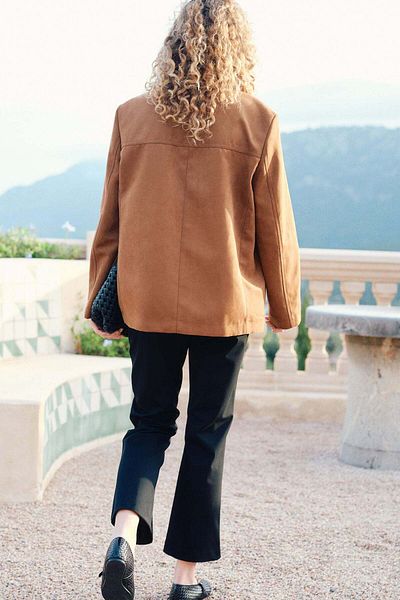 H&M Flared crease-leg trousers