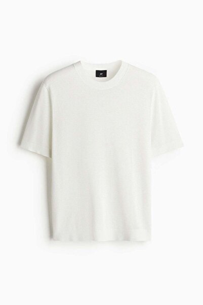 H&M Regular Fit Hole-knit T-shirt
