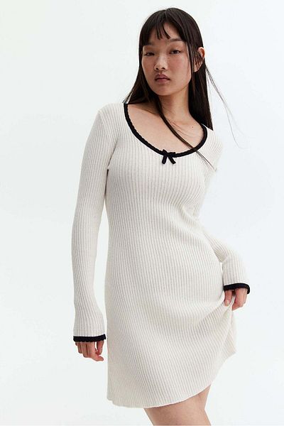 H&M Rib-knit bodycon dress