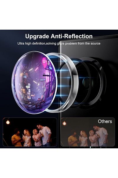 AWH Camera Protection for Samsung Galaxy S24 Ultra, 9H Tempered Glass, Military Grade, Transparent