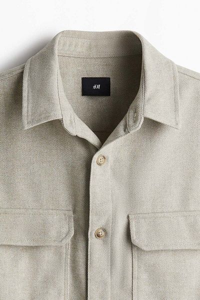 H&M Regular Fit Felted overshirt