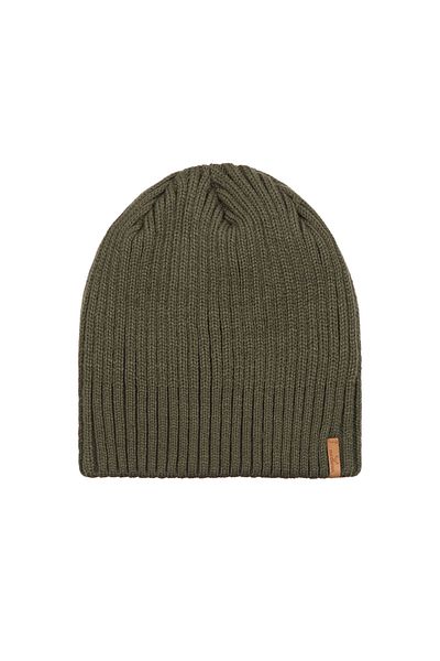 Nordbron Military Green Unisex Beanie - Winter Acrylic Waylett with Logo Detail, Casual