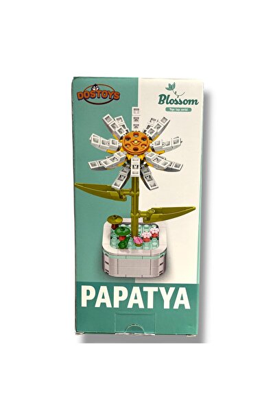 DOSTOYS مجموعة بناء زهرة الأقحوان المكونة من 140 قطعة - لعبة بناء واقعية وديكورية