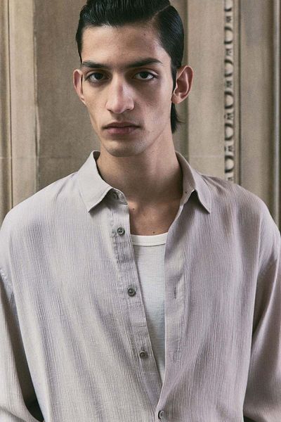 H&M Regular Fit Crinkled shirt