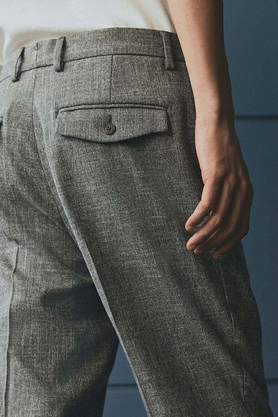 H&M Regular Fit Tailored Trousers
