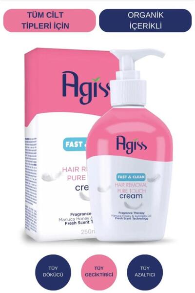 AGISS Tüy Dökücü Krem 250 ml (POMPALI)