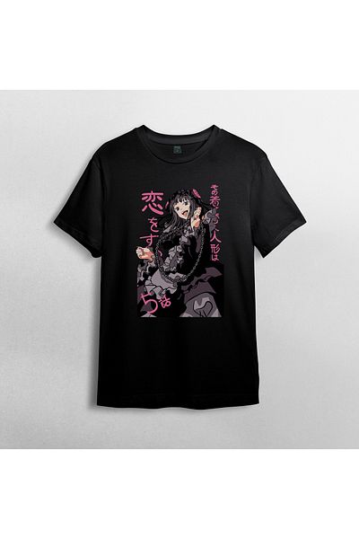 Pixxa My Dress Up Darling Anime Manga - Μπλουζάκι με λαιμόκοψη 100% βαμβάκι Μοντέλο 4