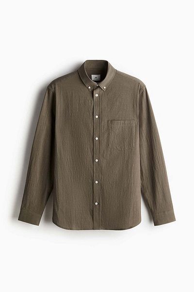 H&M Regular Fit Textured shirt