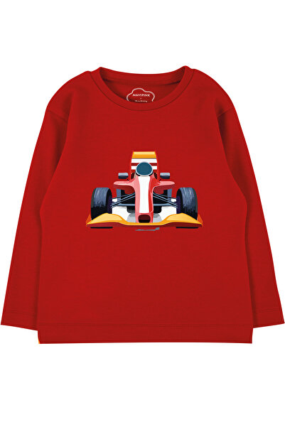 Mavipink Παιδικό αγωνιστικό αυτοκίνητο 100% βαμβακερό μακρυμάνικο μπλουζάκι