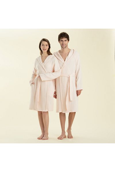 Chakra Armin Unisex Bathrobe Powder