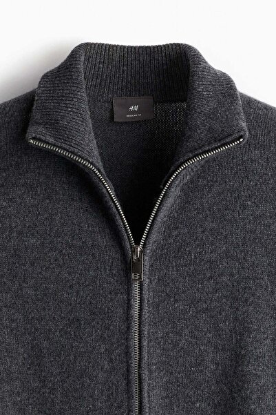 H&M Regular Fit Wool zip-through cardigan