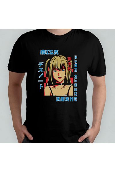 Pixxa Death Note Anime Manga - Μπλουζάκι από 100% βαμβακερό λαιμόκοψη μοντέλο 5