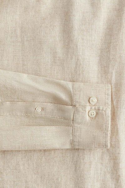 H&M Regular Fit Linen-blend shirt
