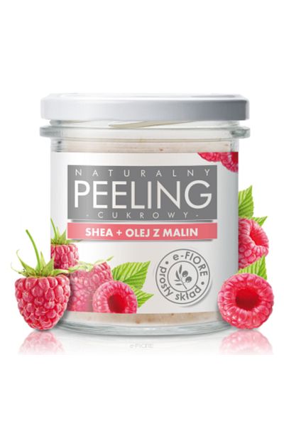 e-FIORE Scrub cu zahăr cu zmeură, 300 g