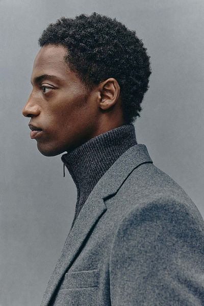 H&M Regular Fit Wool Zip-through Cardigan