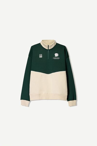 Bershka Sweatshirt with contrast zip