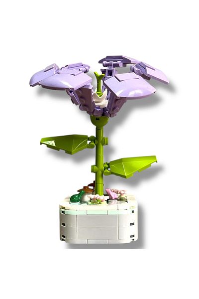 DOSTOYS 141-Piece Morning Glory Flower Building Kit - Realistic and Decorative Building Toy